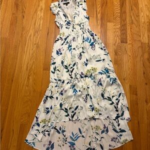 Banana Republic White Floral Maxi Dress